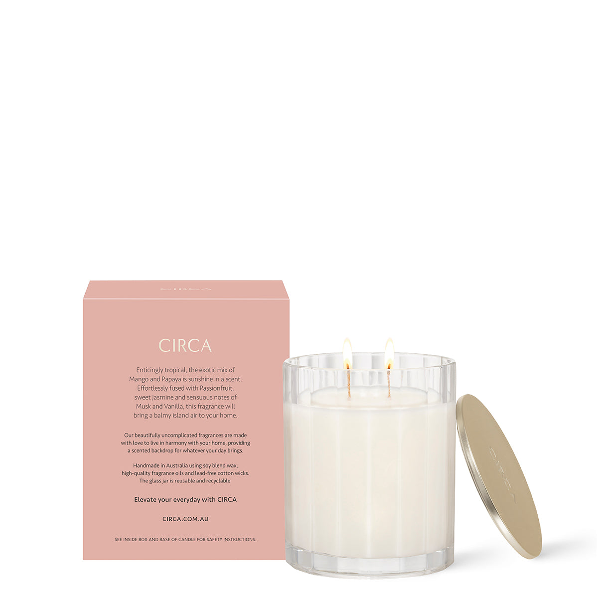 Scented Soy Candle - Mango & Papaya