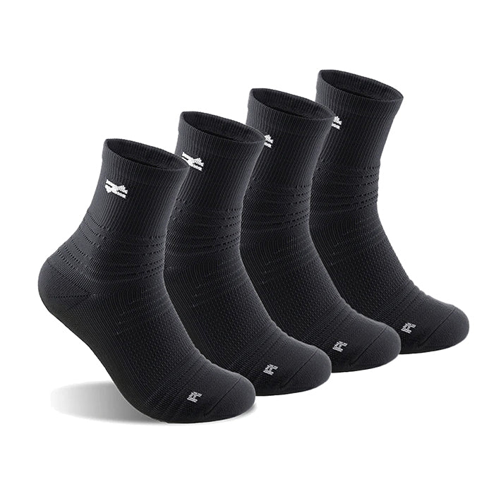 G-ZOX Zero Sports Socks - 4 Pairs Set