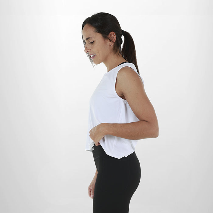 Women Fitness Tank - White